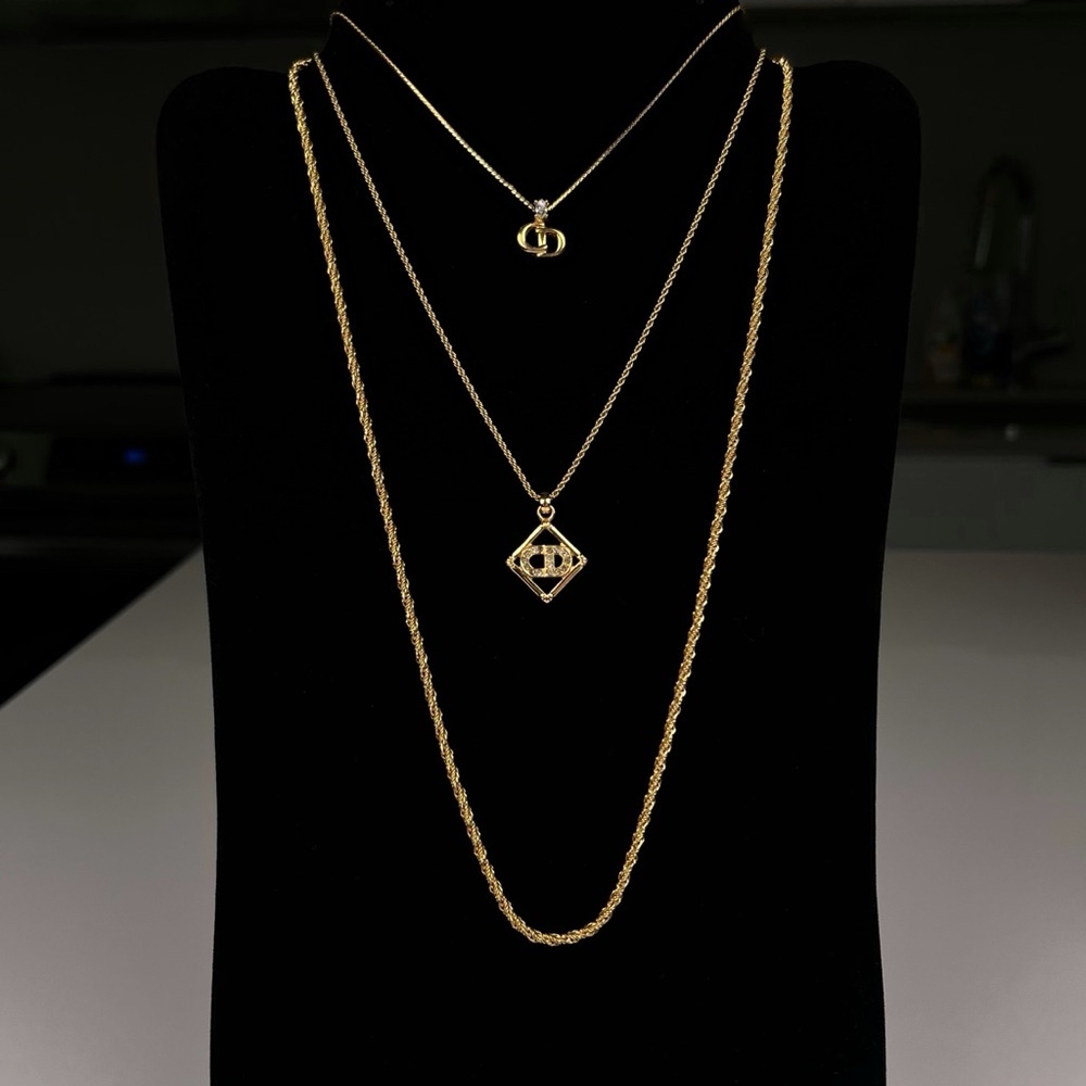 Dior Gold Rope Chain Necklace - Picture 3 of 3